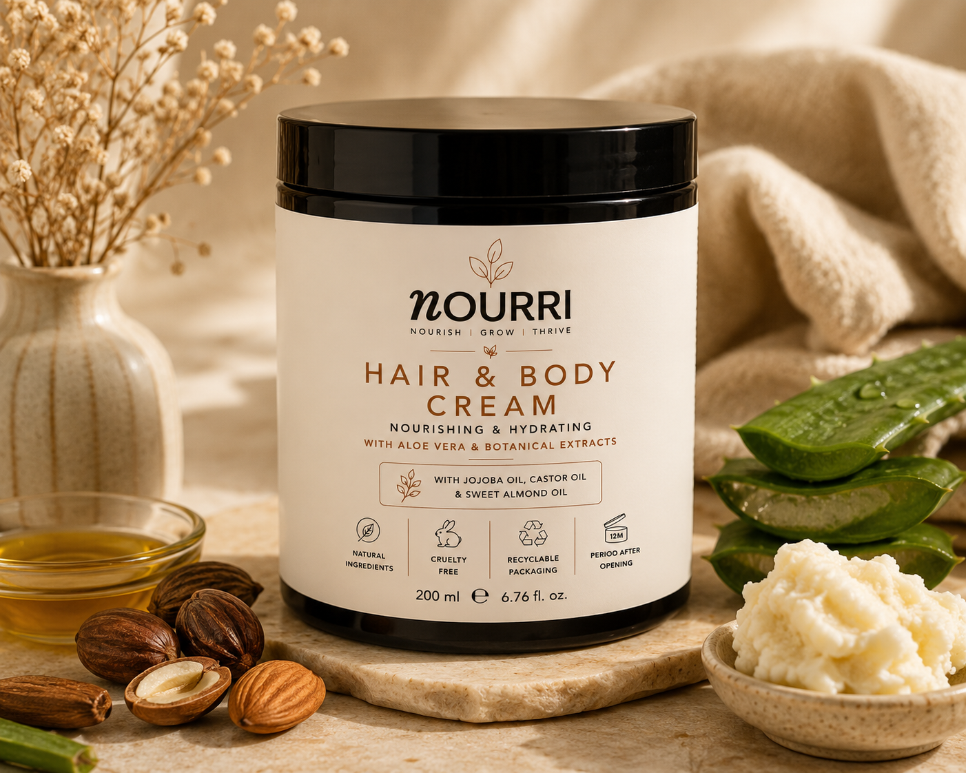 Nourri Hair & Body Cream lifestyle