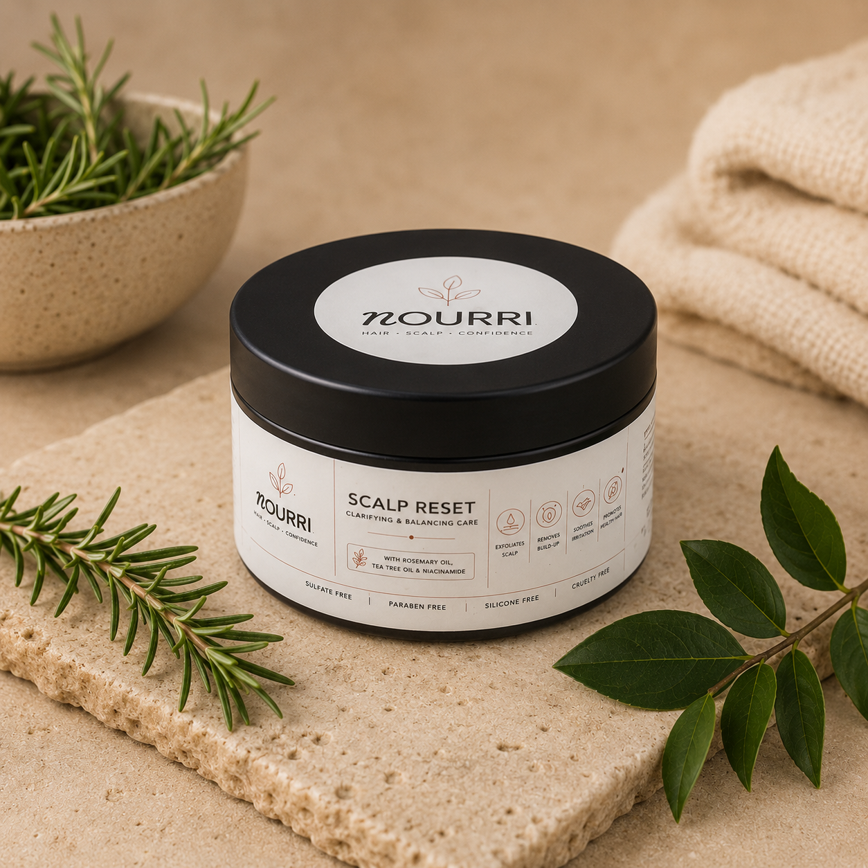 Nourri Scalp Reset jars
